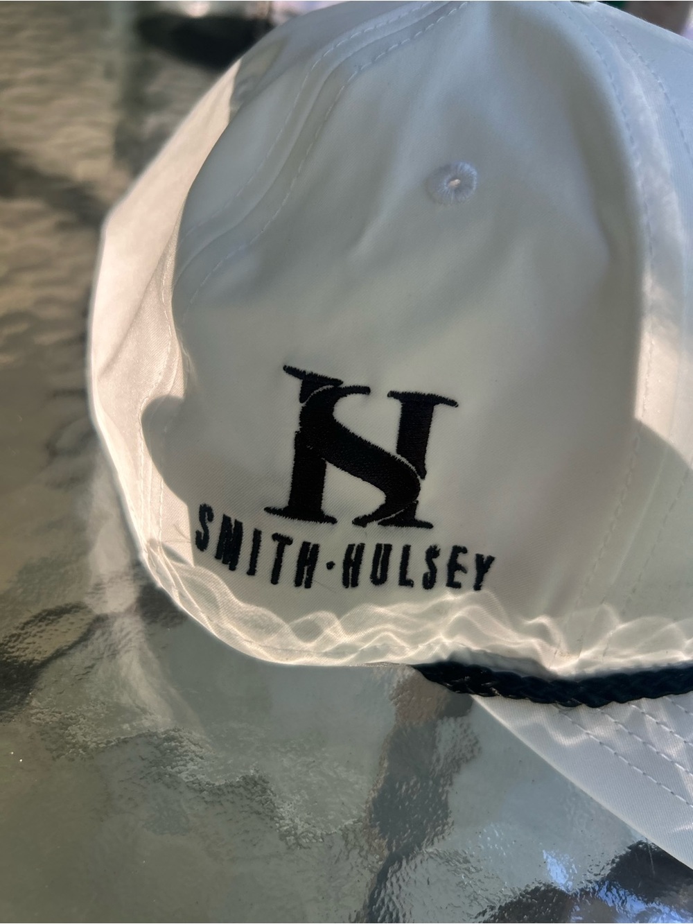 Valhalla Embroidered White Rope Baseball Cap - Picture 2 of 3